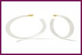 White Hoop Earrings a la Tracee Ellis Ross’ Alison Lou Pair